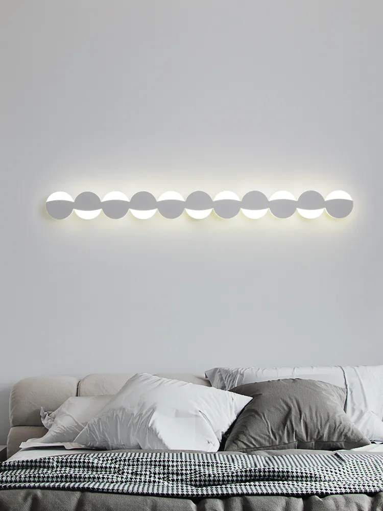 디자이너 벽 램프, 거실 소파 배경 벽 램프, 침실 머리맡 스트립 램프, 미니멀리스트 스트립 벽 램프